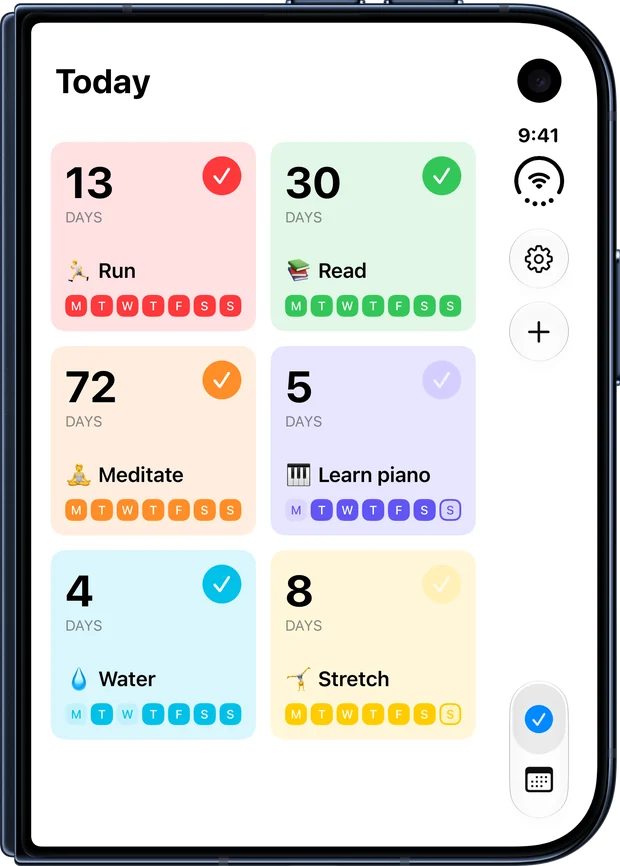 iPhone Duo, closed, showing the Today screen.
